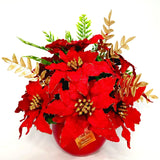 Arranjo de Natal Luxo | Vermelho - 37X36cm