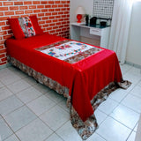 Jogo de Lençol Solteiro - Vermelho