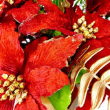 Arranjo de Natal Luxo | Vermelho e Dourado - 40X35cm