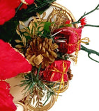 Arandela de Natal Bico de Papagaio - Luxo | Vermelho - 40X25cm - MarketFlor
