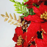 Arranjo de Natal Luxo | Vermelho - 37X36cm - MarketFlor