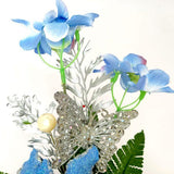 Arranjo de Natal Silver | Prata & Azul - 31X22cm