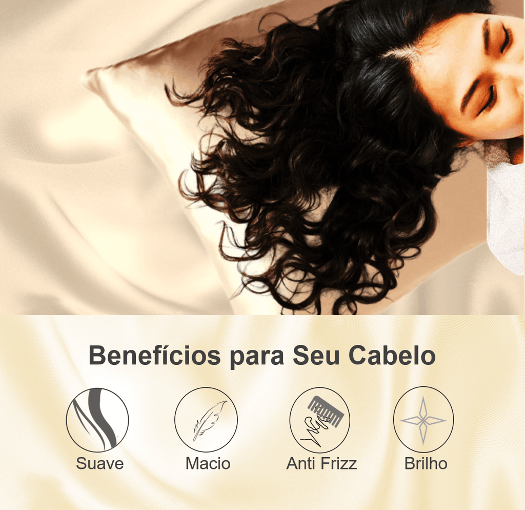 Fronha de Cetim para Cabelo e Pele Luxo Seda Anti Frizz Alto Brilho – Kit com 4 Fronhas Marsala e Rosa